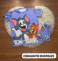 Conjunto Pijama Oversize Lila Dúo Divertido – Talla Única